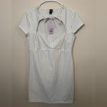 Wild Fable Women’s Short Sleeve Mini Shift Dress NWT Size Large White/Black Photo 3