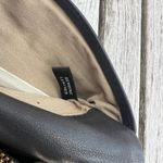 Ann Taylor  Nappa Leather Foldover Clutch Bag in Black Photo 8