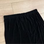 Flax Vintage  Black Acetate Pull On Maxi Skirt Size L Photo 6