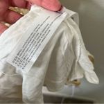 En Saison Yellow Floral Eyelet Mini Dress Puff Sleeve tie Open Front Women’s M Size M Photo 8