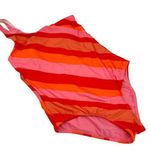 Modcloth  One Shoulder Striped One Piece Swimsuit Size Medium Photo 0