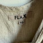 Flax Slipster 1G Natural Cream Maxi Linen Dress Sleeveless Photo 3