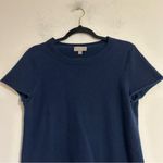 J.Crew  Cashmere Short Sleeve Crewneck Sweater Top Navy Blue Size Medium Photo 4