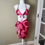 SheIn 3 Piece Bikini Swimsuit & Sarong Cover Up Set Size Small Photo 1
