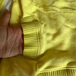 Bucketlist washed French terry cloth oversized solid hoodie yellow in medium Photo 3