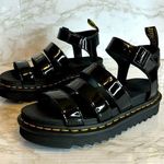 Dr. Martens  ladies blaire platform gladiator sandals in black patent leather 9 Photo 0