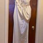 Windsor Lo Formal One-Shoulder Satin Corset Dress Photo 3