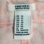 Forever 21 Midrise Distressed Cutoff Jean Shorts Pink Size 25 Photo 2