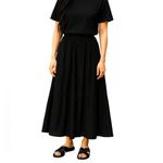 Guess Melody Eyelet Elegant Black Maxi Skirt Size 26 NWT flowing silhouette Photo 11