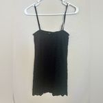 ZARA Black Lace Spaghetti Strap Mini Dress Size S | Classic Elegant Little Black Photo 3