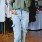 GRACE LILLY BOUTIQUE Madelyn Knit Top Green Photo 0