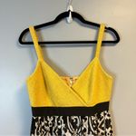 Vintage J. Crew Factory Dress Yellow Top w/ Black & White Chiffon Skirt Sz 6 EUC Photo 1