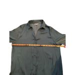 Naked Zebra  Women Blue Long Sleeves Collared Button Down Shirt Size Large Photo 7