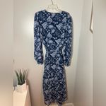 Hutch  Anthropologie NEW Blue Abstract Floral Wrap Maxi Dress Semi Formal Size 3X Photo 5