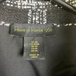 House of Harlow Shacket Womens Medium Black Button Up Tweed White Check Heavy Photo 9