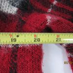st. john's bay  Red &Beige Knit Plaid Long Sleeve Women's Sweater Med. Photo 4