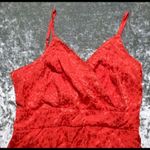 Nordstrom Threads & States Satin Red Leopard Print Slip Dress Photo 2