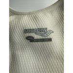 Saucony  Zip Front Impact Sports Bra White Racerback‎ Activewear Size 34DD Photo 2