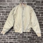 Athleta NWT  SATEEN BOMBER jacket Bone cream size M Photo 1