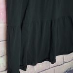 J. CREW FACTORY FLUTTER SLEEVE T SHIRT DRESS TIERED BLACK COTTON LIGHTWEIGHT XS Photo 6