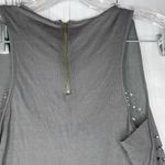 Sam Edelman Women Grey Faux Suede Laser Cut Out Hi-Low Tank Top Sz XS Photo 9