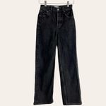 Boyish  Mikey Black Beauty High Rise Wide Leg Ankle Jeans Size 24 Photo 3
