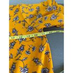 West Kei West‎ Kei Mustard Floral Tie-Front Blouse Size M Photo 9