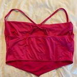 Cider Pink Silk Crop Top Photo 1