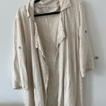 ZARA  Linen Blend Cardigan Jacket Photo 0