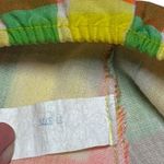 Vintage Union Made in USA Bikini Orange Green Yellow Plaid 12 Photo 2