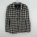 Modcloth  Black and White Houndstooth Women's Jacket poncho size M Photo 2