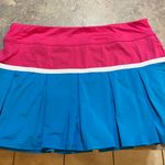 FILA Raspberry & Blue Tennis Skort size Lg Photo 6