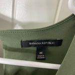 Banana Republic women’s dark olive green stretch ruffle layered blouse tank top Photo 3