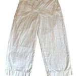 Talbots  White Linen Cotton Blend Wide Straight Leg Pants Womens Size 14 Photo 0