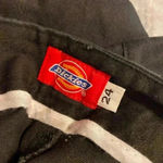 Dickies  Black Cotton Spandex Mini Skirt Back Slit Button Front Plus Size 24 Photo 8