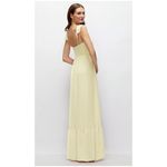 DESSY COLLECTION Bustier Maxi Dress in Butter Yellow Size US 4 Photo 1