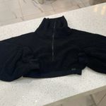 Urban Outfitters  Black  BDG Quarter-Zip Cropped Sweater Jacket Top large Photo 1