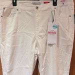 Celebrity Pink  Mid-Rise The Rider Skinny Stretch Ankle Jeans Optic White Size 18 Photo 4