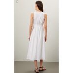 AREA STARS White Cotton Waist Cinching Sleeveless Jean A Photo 1