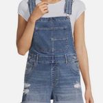 No Boundaries Women’s  Light Blue Denim Overalls Photo 0