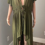 ZENOBIA Bathing Suit Beach Cover Up transparent LIGHTWEIGHT GREEN VACAY 3XL Size undefined Photo 0