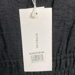 Vince  Black Smocked V Neck Midi Dress Sz.XL NWT Photo 8