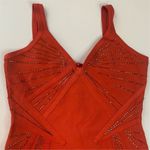 Marciano Women's Red Sleeveless Bandage Dress Size 10 Photo 5