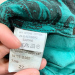 Etro Milano Women’s Wide Leg Pants Mid Rise Velvet Green Retro 90s Size 27 Photo 10