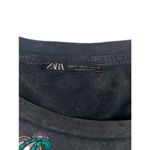 ZARA Gray Paisley Print Short Sleeve Shirt Photo 4