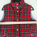 Gretchen Scott  Tartan Plaid Vest Womens Small Red Puffer Duke Of York Jacket Photo 7