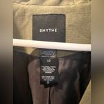 NWOT Smythe Surplus Linen Blend Blazer In Army Green Size Large Photo 5