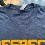 Next Level Apparel Respect the House Big Font T-Shirt in Blue/Yellow - Small, Short Sleeve, Crew Photo 9