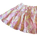 Hill House  Paz Tiered Skirt 100% Linen Pull-On Colorful Girly Size Medium NWT Photo 4