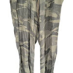 Splendid  Green Camo Drawstring High Waisted Lounge Pants Womens Joggers Size XS Photo 0